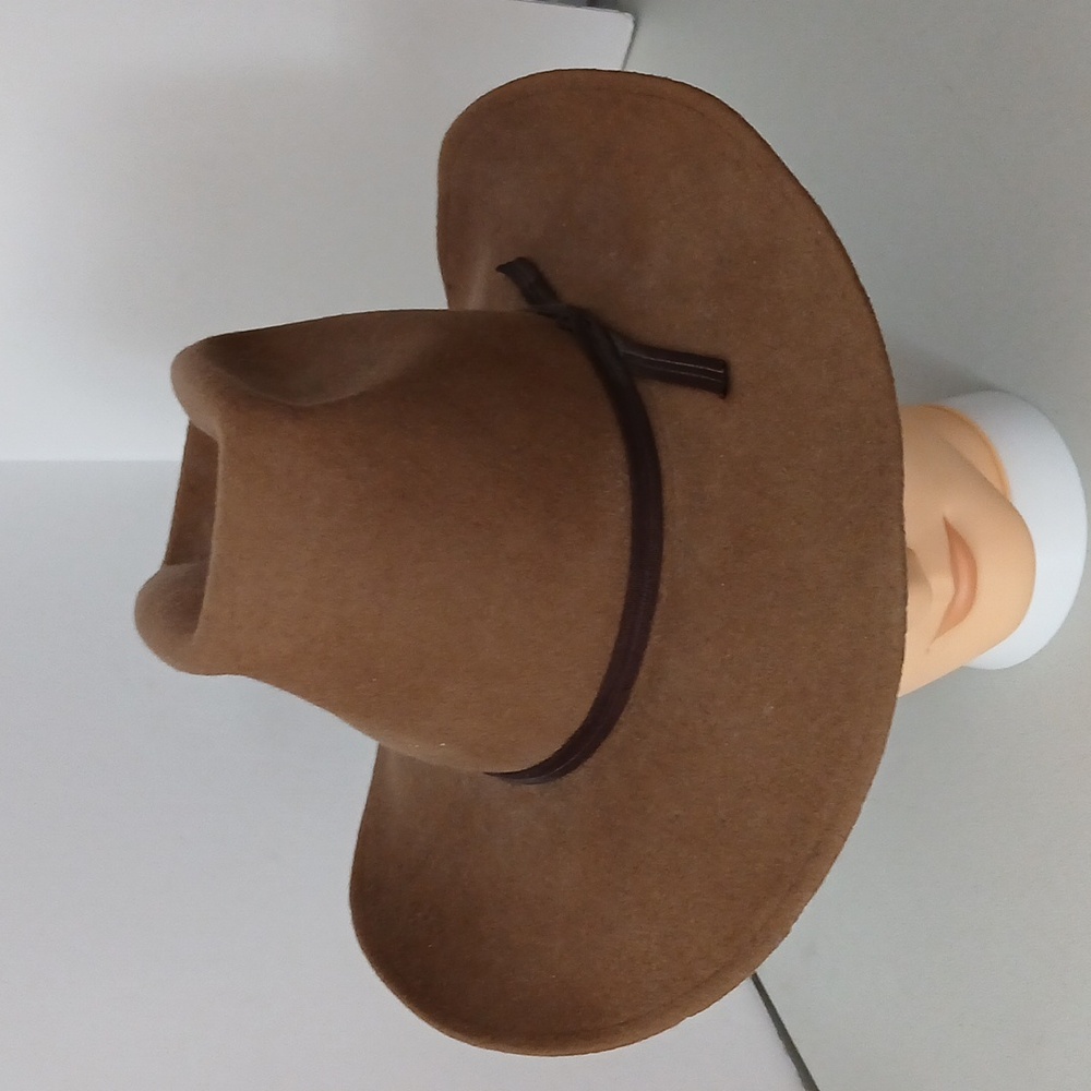 Rockmount Ranch Wear - 100% Wool - Brown Cowboy/Western Hat - 7 1/8 - Picture 5 of 12